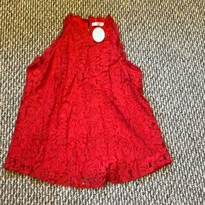Women's Lace Sleeveless Blouse XL